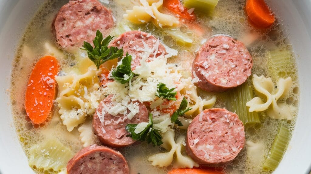 Creamy Parmesan Italian Sausage Soup