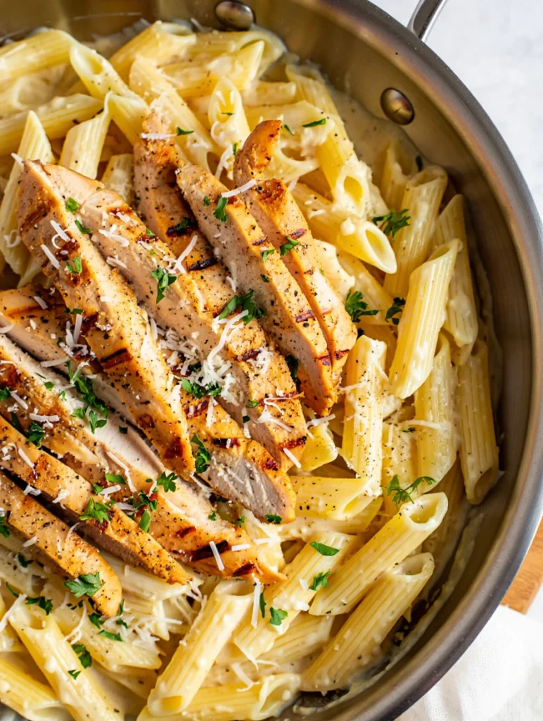 Garlic Parmesan Chicken Pasta