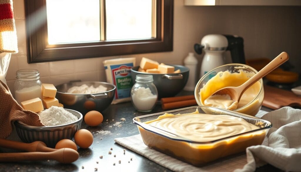 Ooey Gooey Butter Cake Preparation