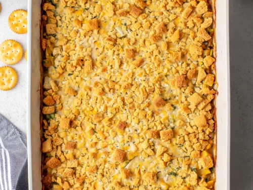 Ritz Cracker Chicken Casserole