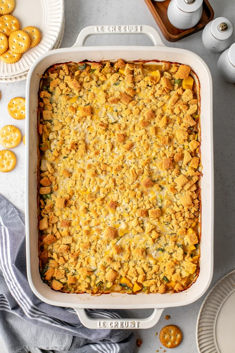 Ritz Cracker Chicken Casserole