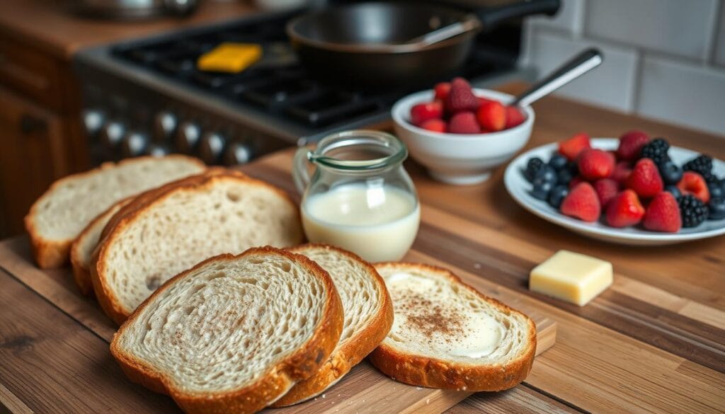 Sourdough French Toast Preparation