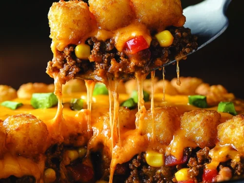 Taco Tater Tot Casserole