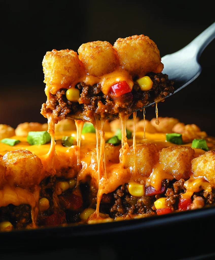 Taco Tater Tot Casserole