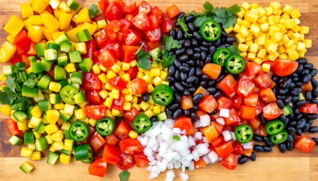 Vegetables for Taco Tater Tot Bake