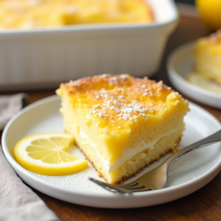 Lemon Cream Cheese Dump Cake