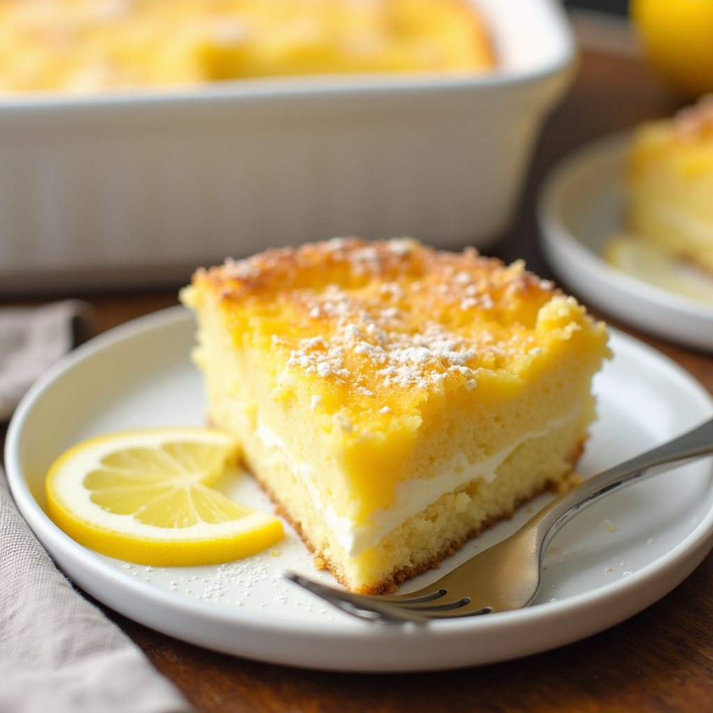 Lemon Cream Cheese Dump Cake