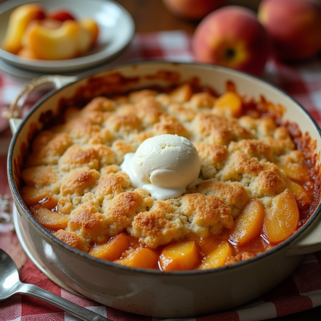 peach cobbler