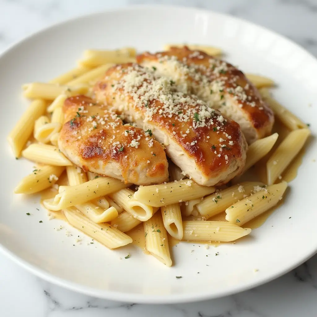 Garlic Parmesan Chicken Pasta