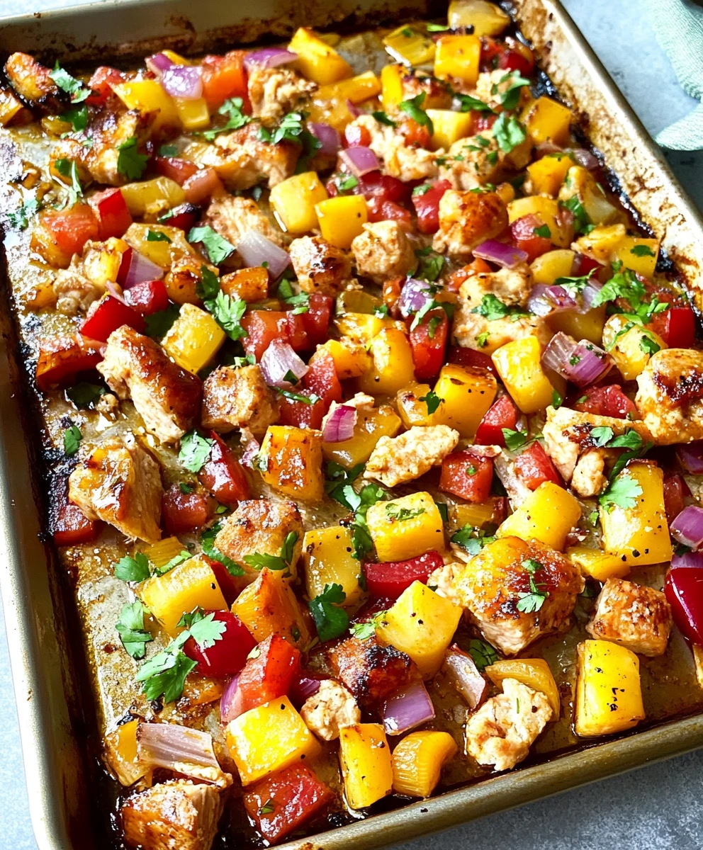 Hawaiian Chicken Sheet Pan