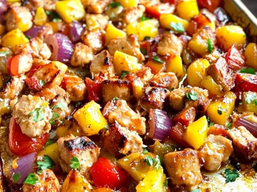 Hawaiian Chicken Sheet Pan