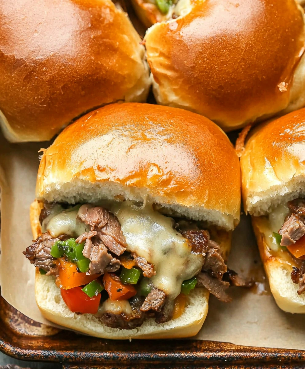 Philly Cheese Steak Sliders