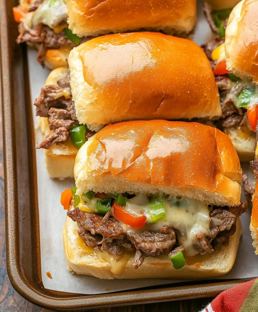 Philly Cheese Steak Sliders