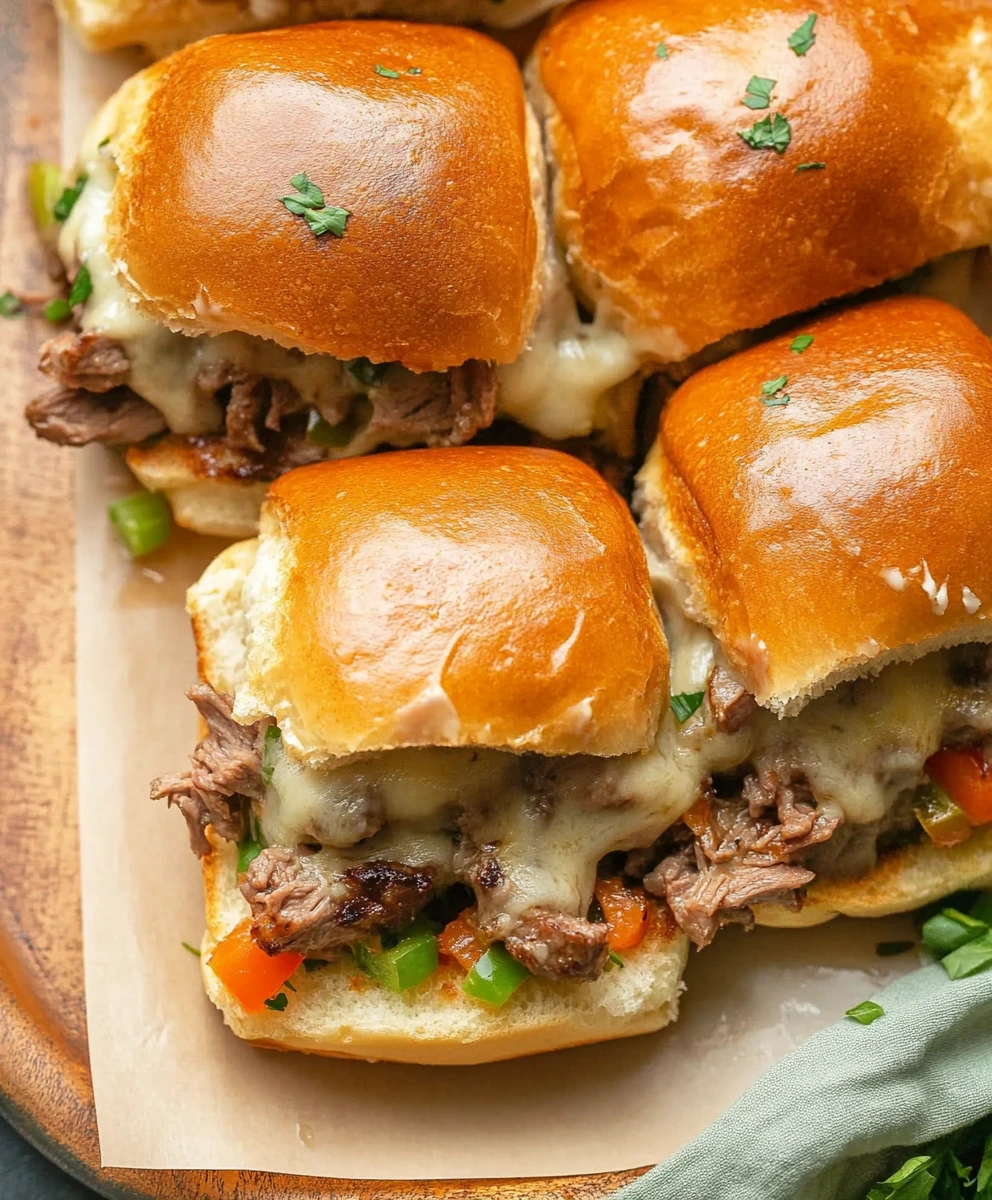 Philly Cheese Steak Sliders