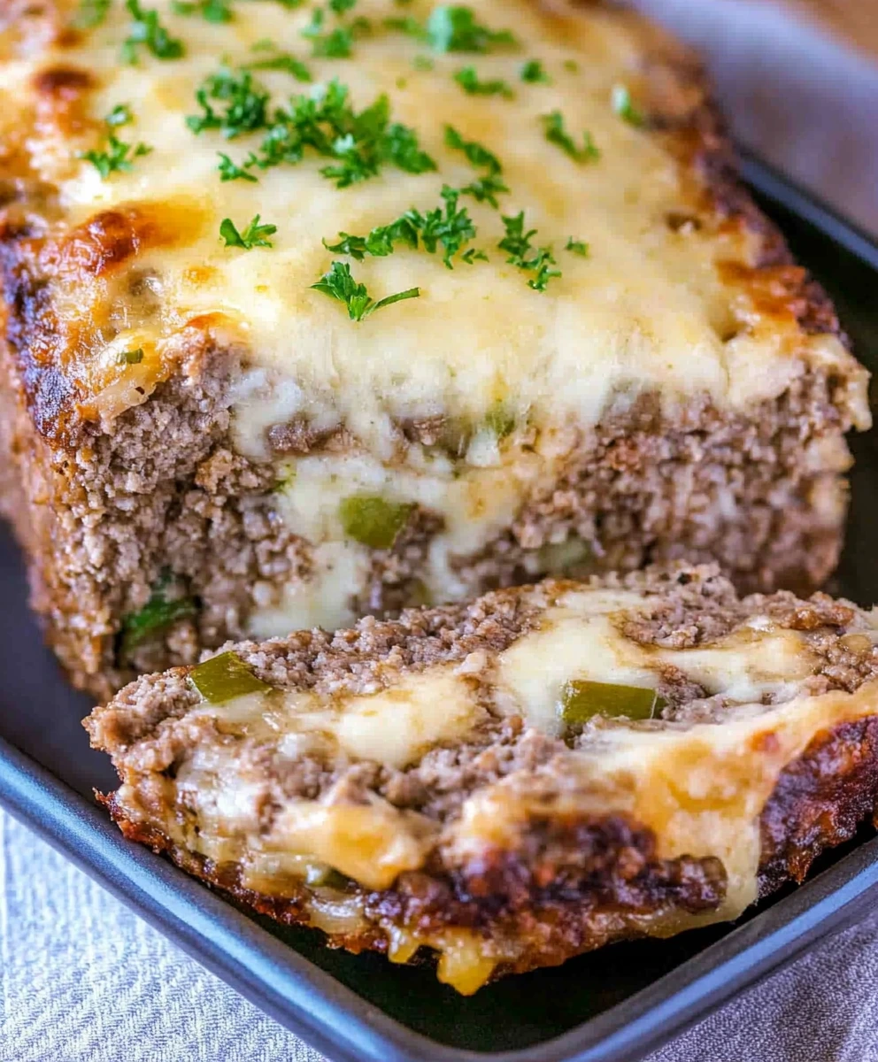 Philly Cheesesteak Meatloaf