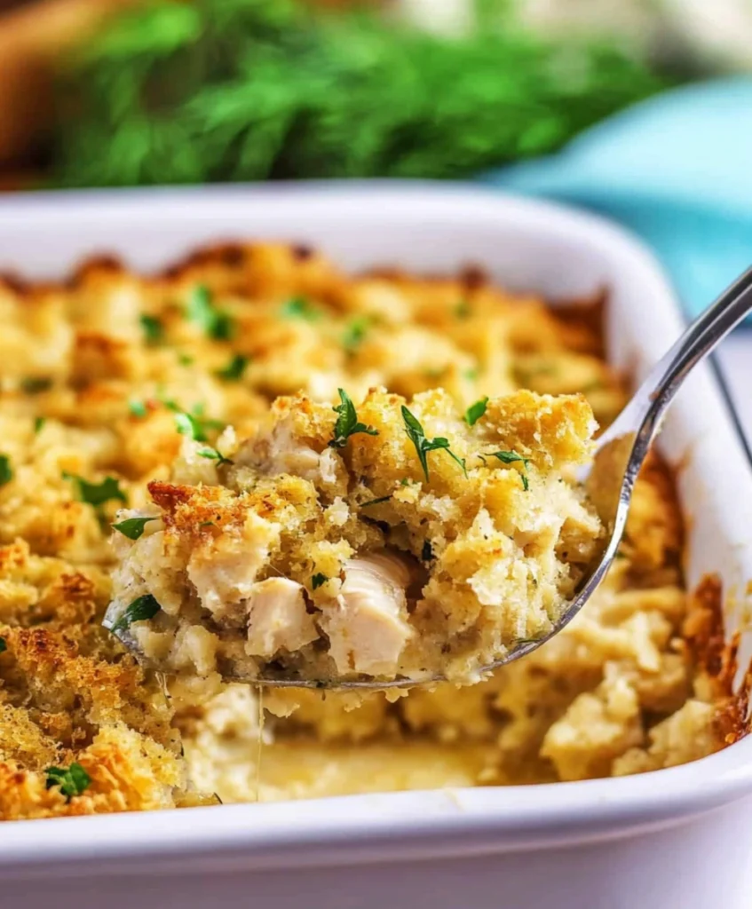 Chicken and Stuffing Casserole