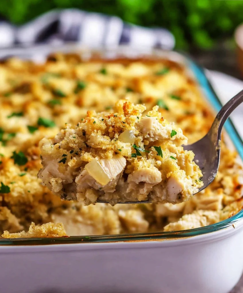 Chicken and Stuffing Casserole