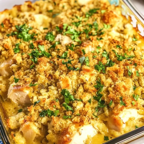 Chicken and Stuffing Casserole