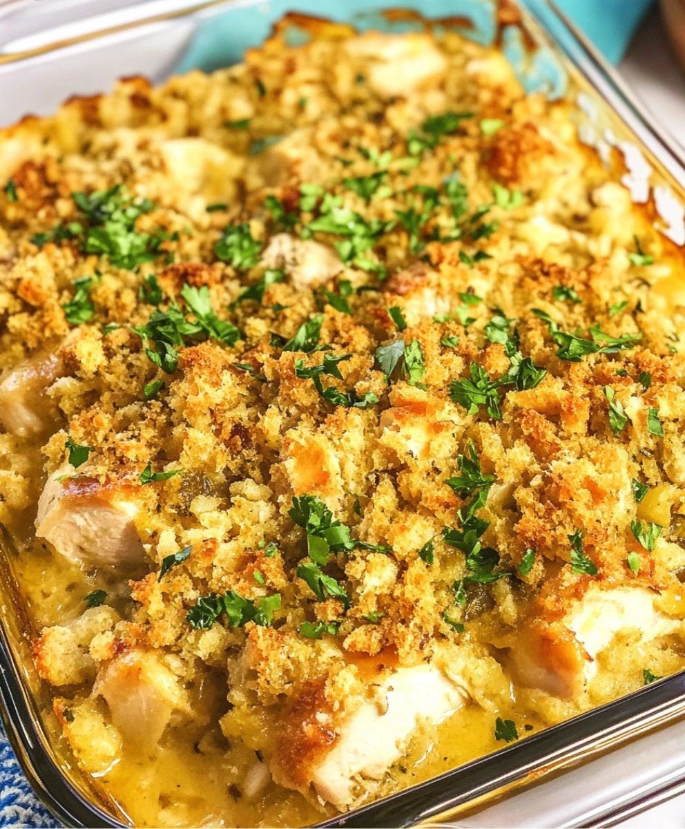 Chicken and Stuffing Casserole