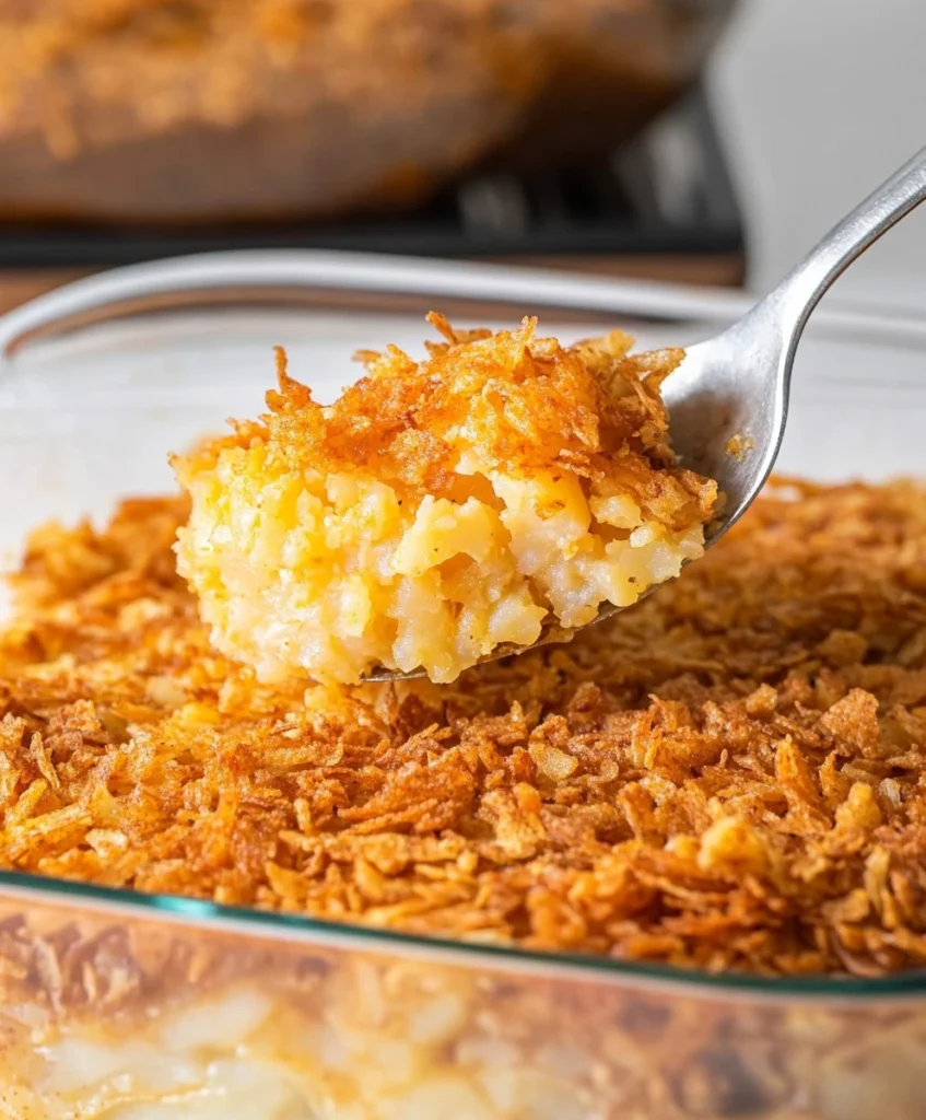 Funeral potatoes with hashbrowns