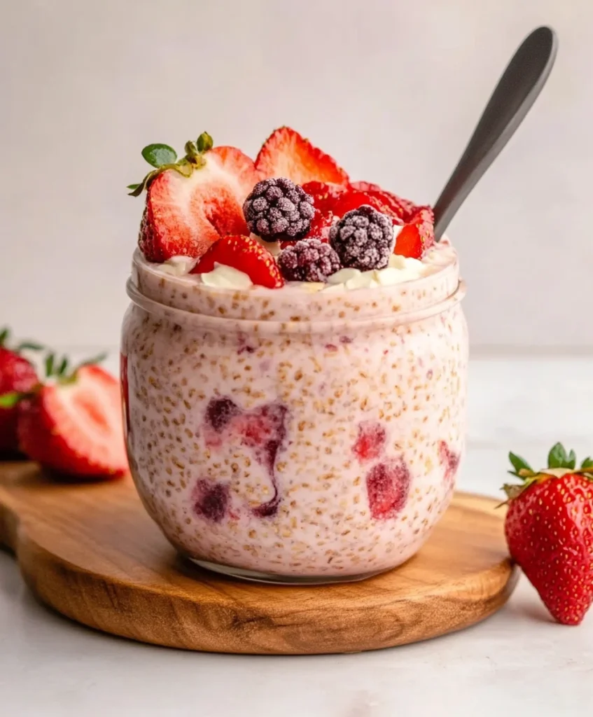 Strawberry Overnight Oats