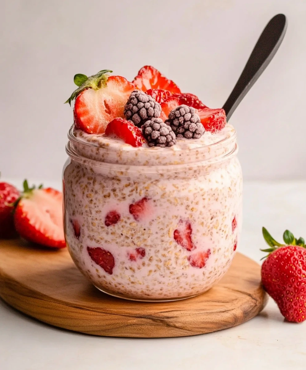 Strawberry Overnight Oats