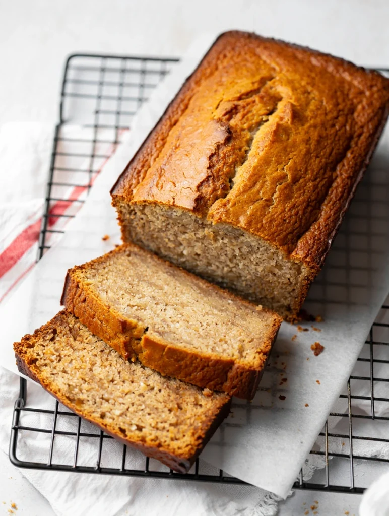 Moist Cottage Cheese Banana Bread