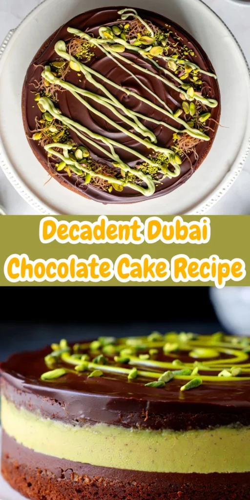 Decadent Dubai Chocolate Cake Recipe