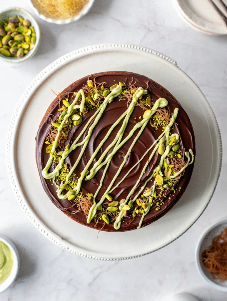 Dubai Chocolate Cake