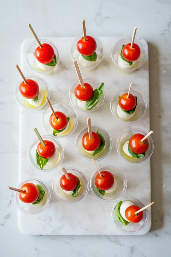 Caprese skewers variations