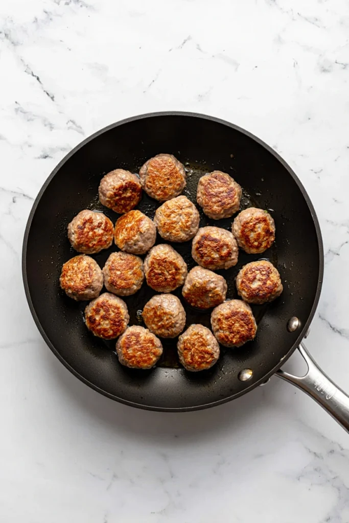 Turkey Meatballs preparation