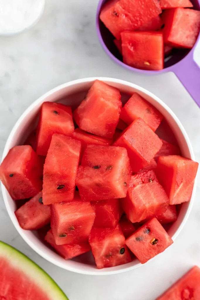 chopped Watermelon