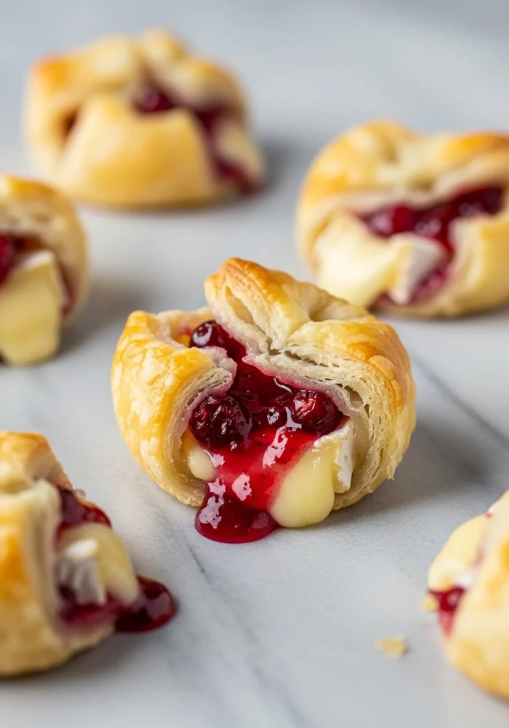 cranberry brie bites