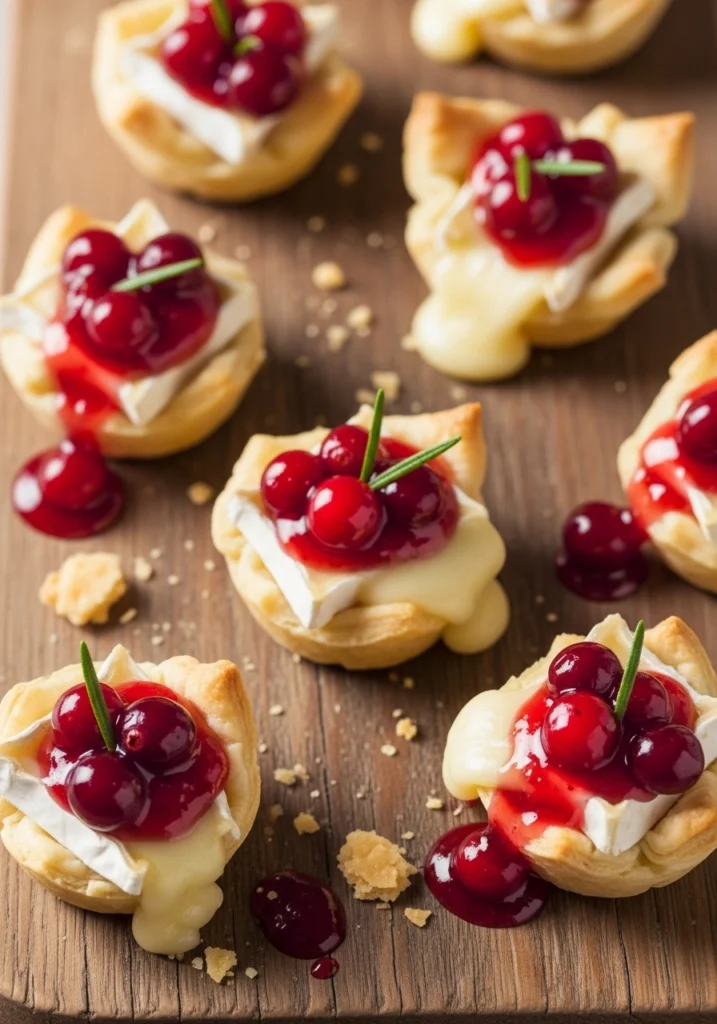 Cranberry Brie Bites: Easy Party Appetizer Recipe 6 cranberry brie bites