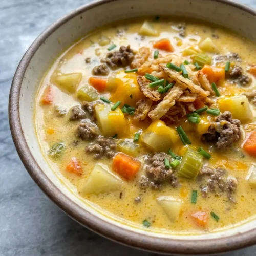 Cheeseburger Soup Recipe
