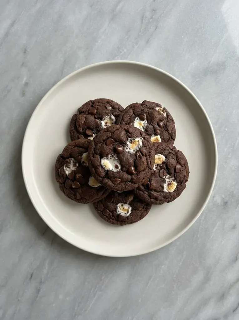 Chewy Hot Chocolate Cookies