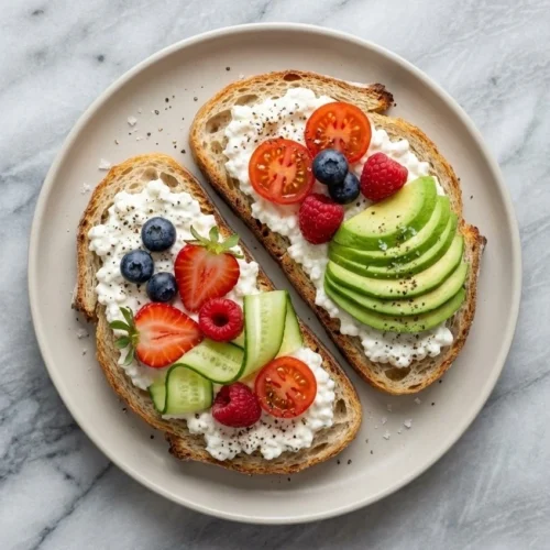 Cottage Cheese Toast 6 Cottage Cheese Toast