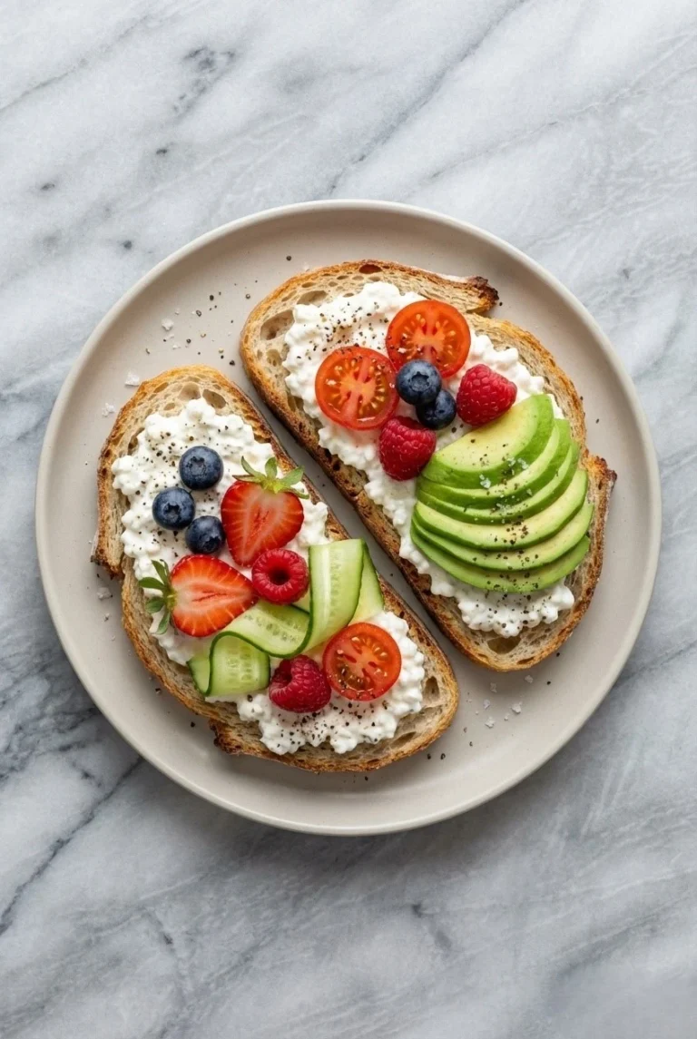 Cottage Cheese Toast 1 Cottage Cheese Toast