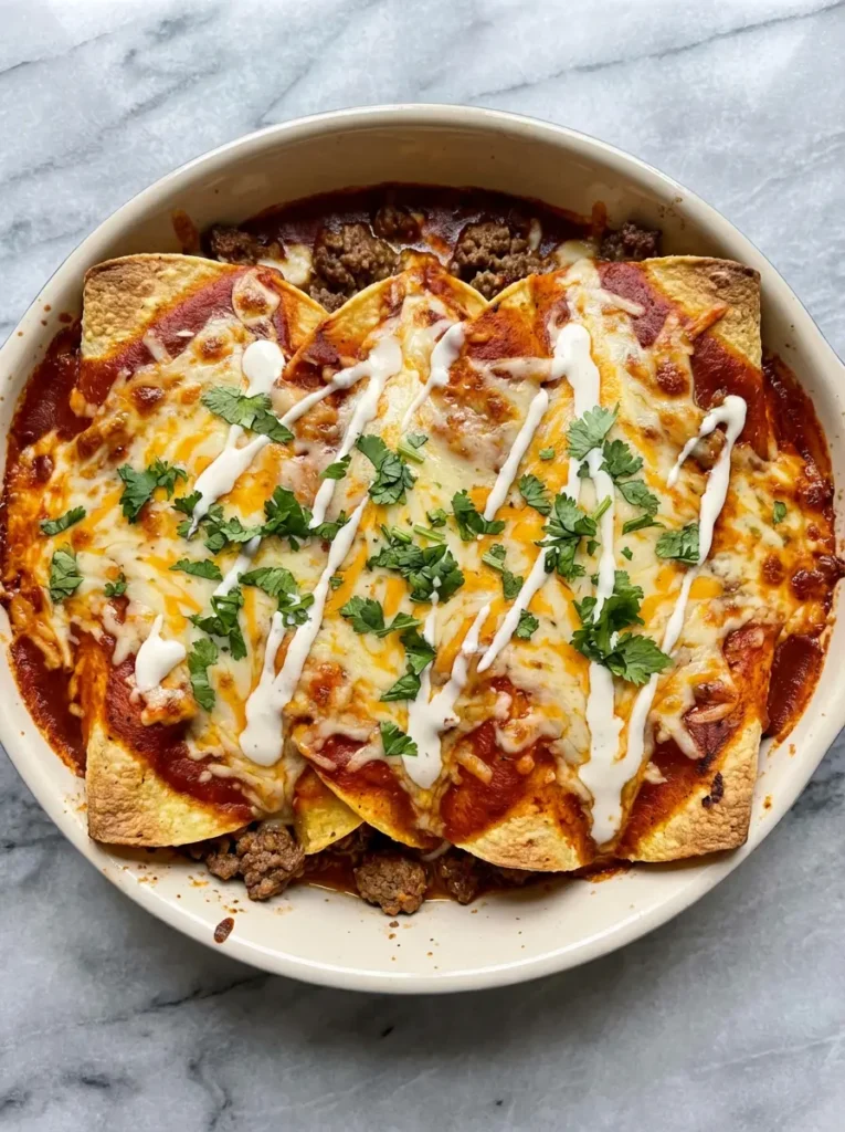 Ground Beef Enchiladas