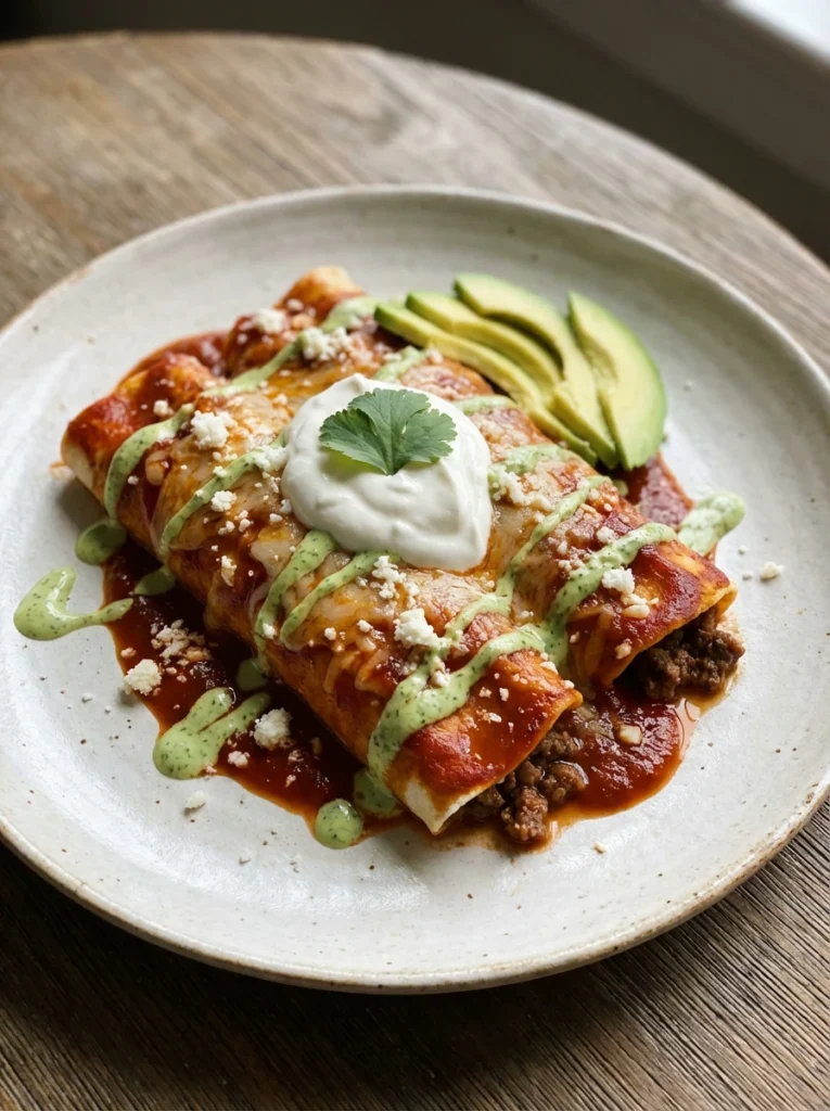 Ground Beef Enchiladas