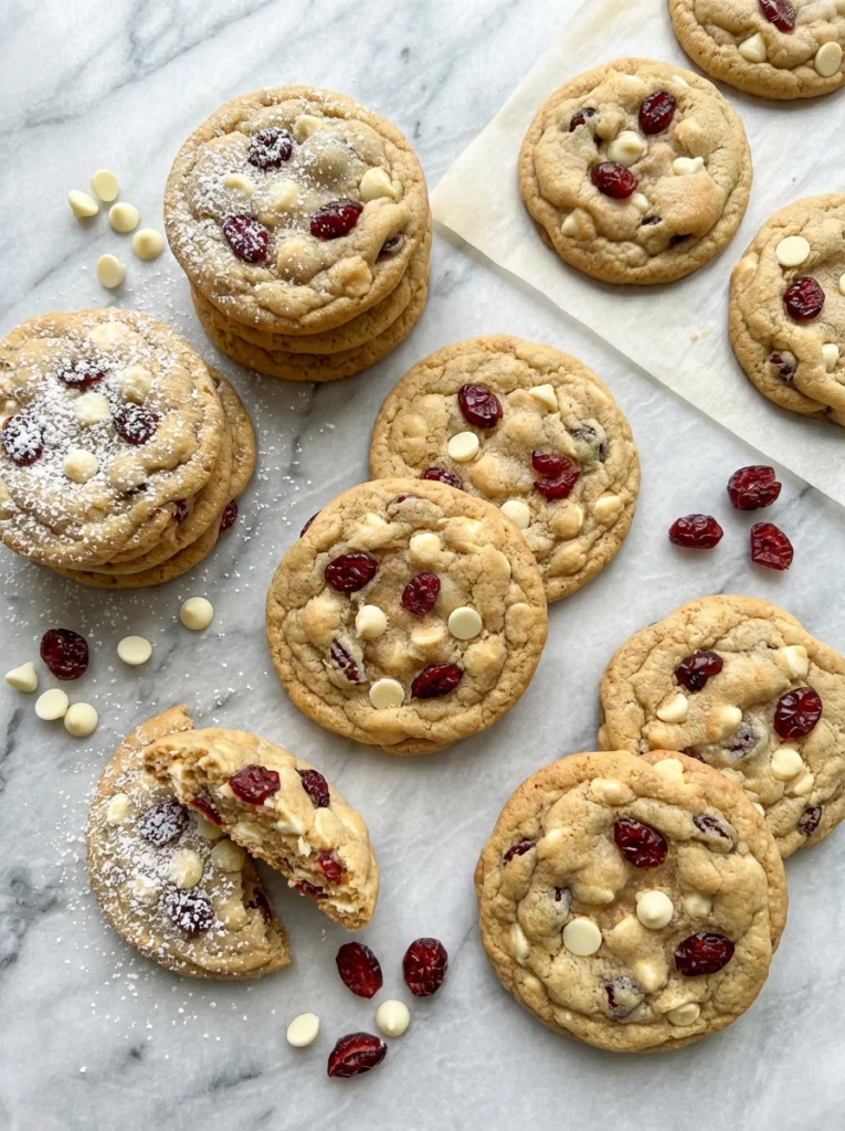 White Chocolate Cranberry Cookies