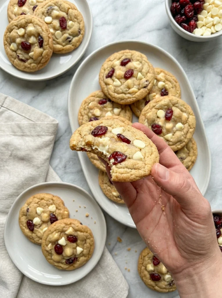 White Chocolate Cranberry Cookies