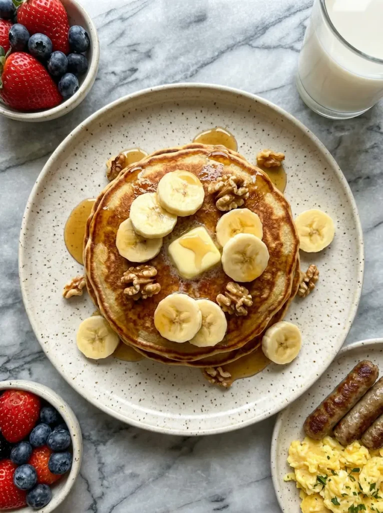  homemade banana pancakes