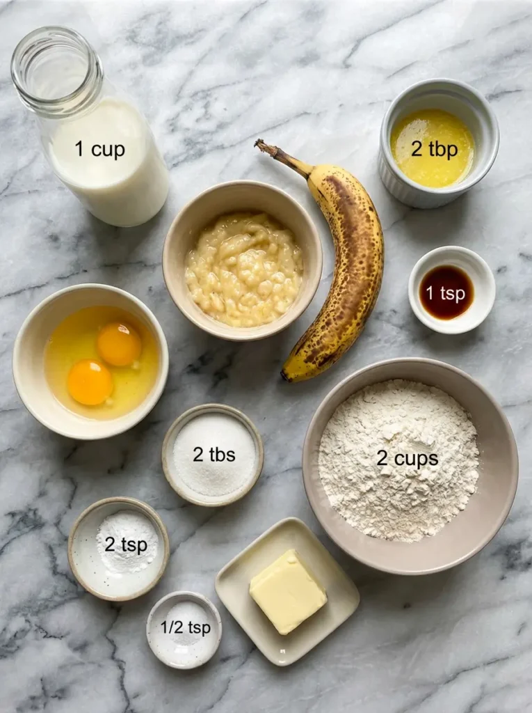  homemade banana pancakes