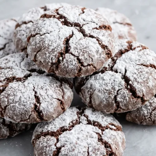 Chocolate Crinkle Cookies Recipe 6 chocolate crinkle cookies