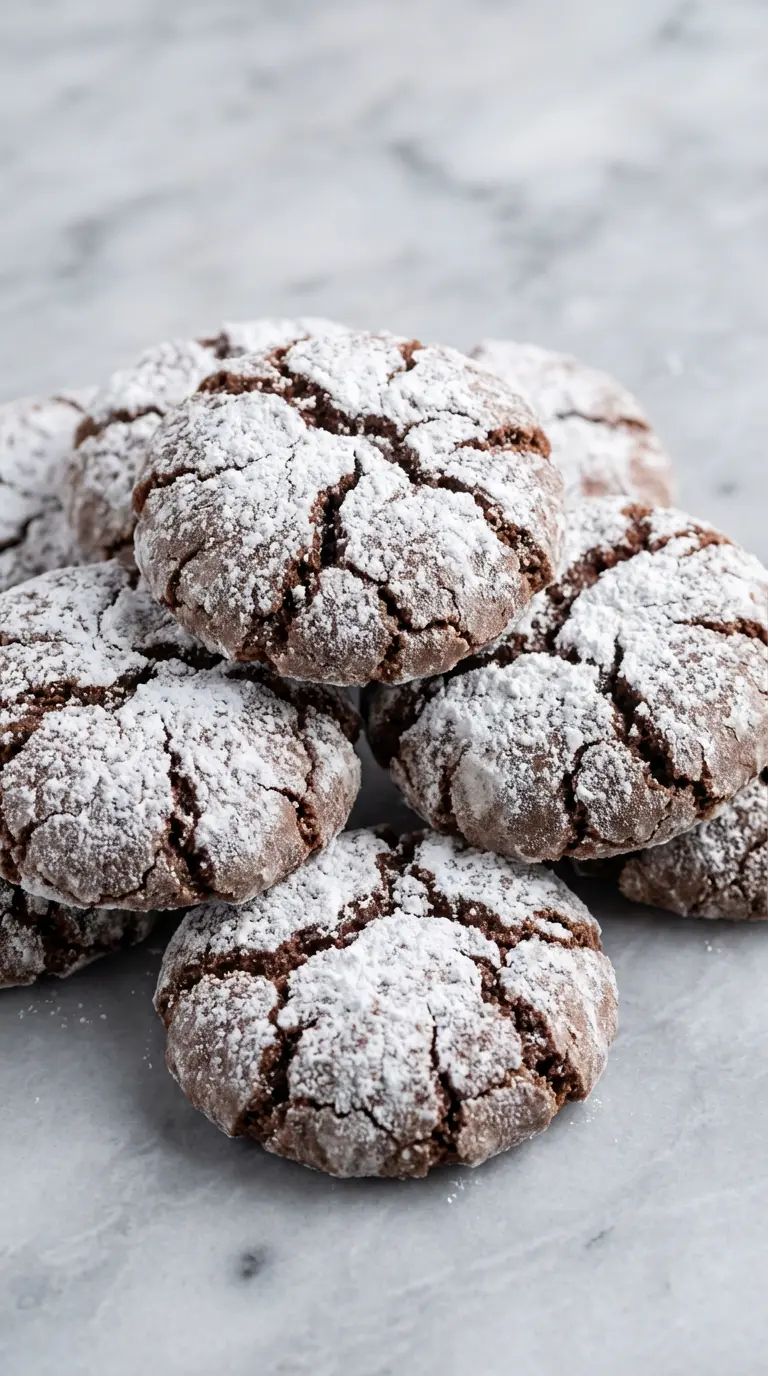 Home 17 chocolate crinkle cookies