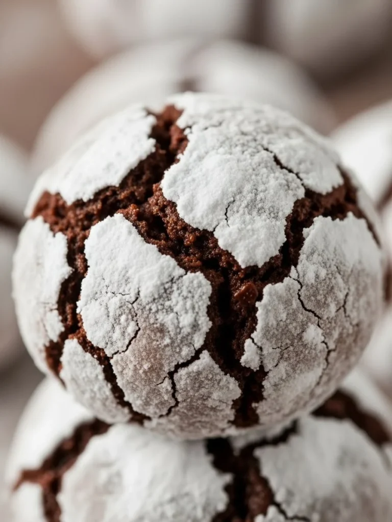 Chocolate Crinkle Cookies Recipe 4 chocolate crinkle cookies