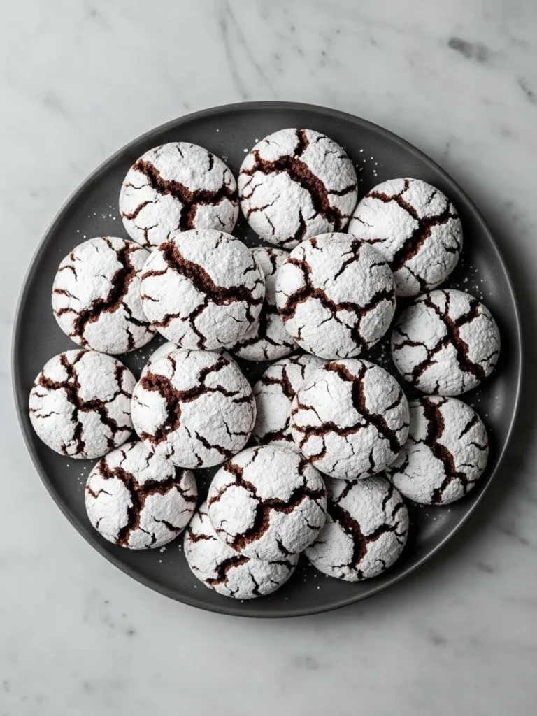 Chocolate Crinkle Cookies Recipe 5 chocolate crinkle cookies