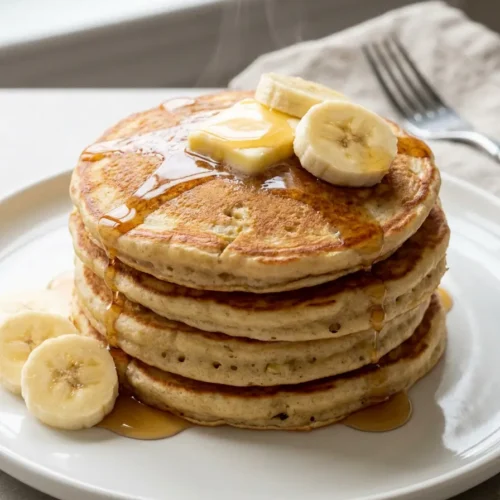 Fluffy Banana Pancakes Recipe 6 homemade banana pancakes
