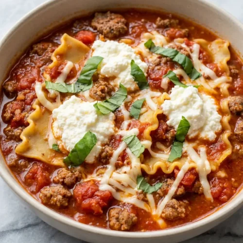 Lasagna Soup Recipe - All the Flavor in a Bowl 6 lasagna soup